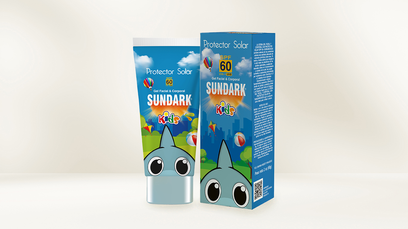 Protector Solar Sundark Kids SPF 60+ – Pote de 60 g